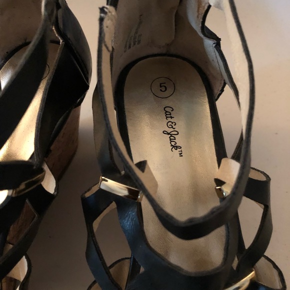 Cuuute Cat & Jack Wedges Sz 5 - Picture 5 of 6
